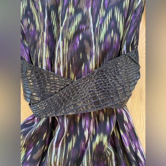 Gianni Bini button front dress with tie belt sz M - Picture 5 of 11